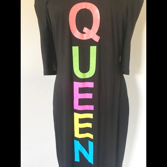 LAST 1-SMALL Neon Queen Maxi Dress✨✨ - Picture 2 of 3